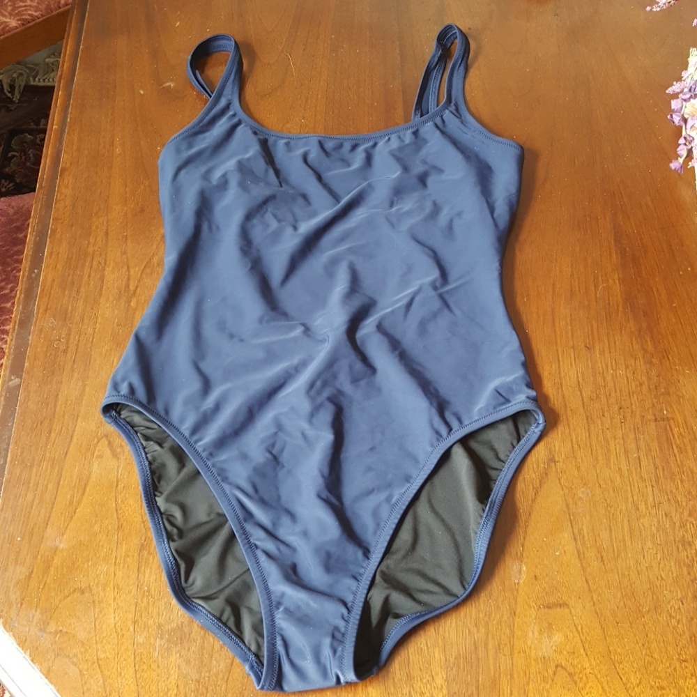 05:04 - J.Crew One Piece Navy Swimsuit